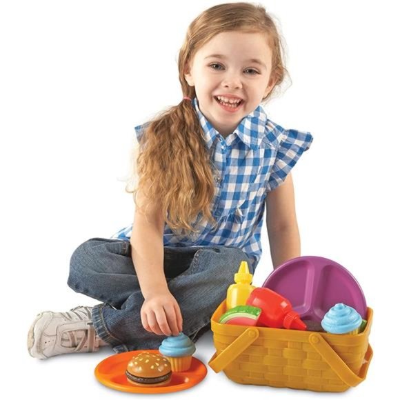New Sprout Picnic Set-15 Pieces, Ages 18+ months, Pretend Play Food for Toddlers - Picture 2 of 7